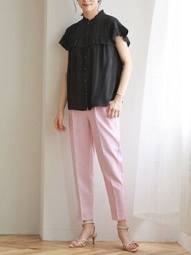 Pierrotスタッフ★大人に似合う高コスパ服をお届けさん(レディース・165cm)の夏コーディネート