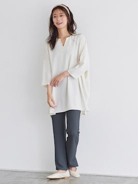 Pierrotスタッフ★大人に似合う高コスパ服をお届けさん(レディース・163cm)の夏コーディネート