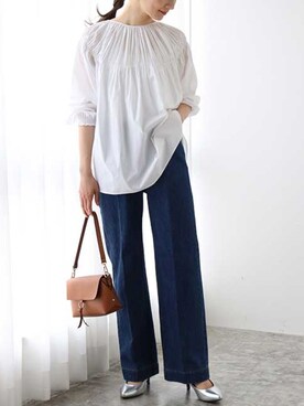 「RASW（ラス）のアイテム」を使った、Pierrotスタッフ★大人に似合う高コスパ服をお届けさん（レディース・163cm）の春コーディネート