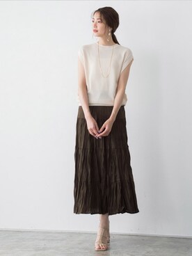 Pierrotスタッフ★大人に似合う高コスパ服をお届けさん(レディース・165cm)の夏コーディネート