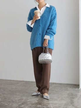 「Pierrot（ピエロ）のアイテム（その他パンツ）」を使った、Pierrotスタッフ★大人に似合う高コスパ服をお届けさん（レディース・158cm）の秋コーディネート