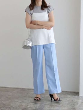 「キャミソール」｜Pierrotスタッフ★大人に似合う高コスパ服をお届けさん（レディース・163cm）の夏コーディネート
