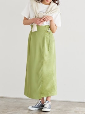 Pierrotスタッフ★大人に似合う高コスパ服をお届けさん(レディース・163cm)の春コーディネート