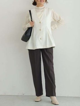 「Pierrot（ピエロ）のアイテム」を使った、Pierrotスタッフ★大人に似合う高コスパ服をお届けさん（レディース・163cm）の秋コーディネート