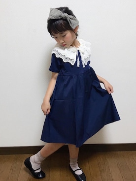 「おんなのこコーデ」｜「アイテム（ワンピース/ドレス）」を使った、Pierrotスタッフ★大人に似合う高コスパ服をお届けさん（キッズ・120cm）の夏コーディネート