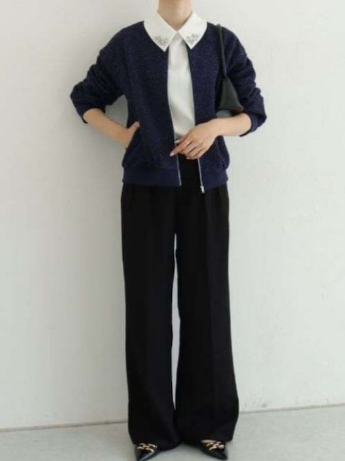 ツイードブルゾン