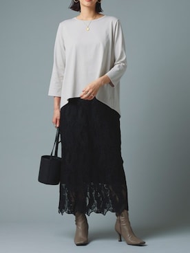 「RASW（ラス）のアイテム」を使った、Pierrotスタッフ★大人に似合う高コスパ服をお届けさん（レディース・165cm）の夏コーディネート