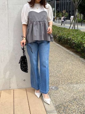 Pierrotスタッフ★大人に似合う高コスパ服をお届けさん(レディース・150cm)の夏コーディネート