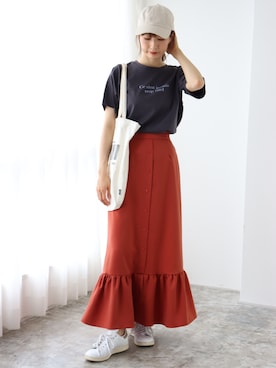 Pierrotスタッフ★大人に似合う高コスパ服をお届けさん(レディース・163cm)の夏コーディネート