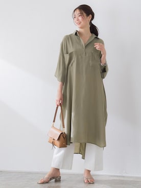 Pierrotスタッフ★大人に似合う高コスパ服をお届けさん(レディース・163cm)の夏コーディネート