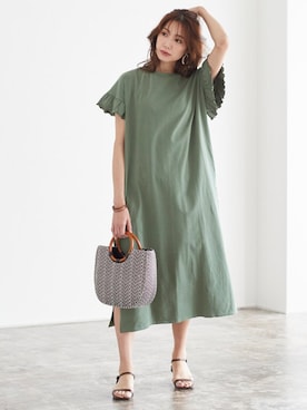 Pierrotスタッフ★大人に似合う高コスパ服をお届けさん(レディース・165cm)の夏コーディネート