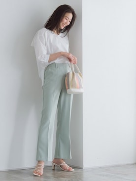 Pierrotスタッフ★大人に似合う高コスパ服をお届けさん（レディース・165cm）の夏コーディネート