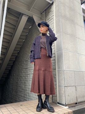 aasukaさん（レディース・158cm）の冬コーディネート