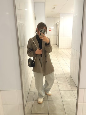 「アイテム（スウェットパンツ）」を使った、せりたんさん（レディース・154cm）の秋コーディネート