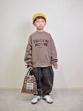 「アイテム（ショルダーバッグ）」を使った、tanshio.さん（キッズ・110cm）の秋コーディネート