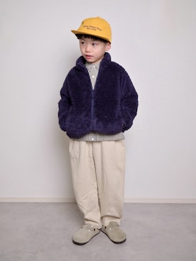 「BREEZE（ブリーズ）のアイテム」を使った、tanshio.さん（キッズ・110cm）の冬コーディネート