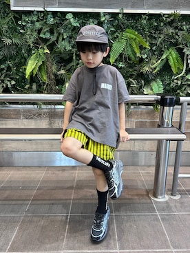 「MARMOT（マーモット）のアイテム」を使った、tanshio.さん（キッズ・110cm）の春コーディネート