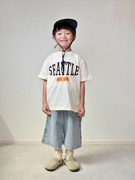 「アイテム（シューズ）」を使った、tanshio.さん（キッズ・100cm）の夏コーディネート
