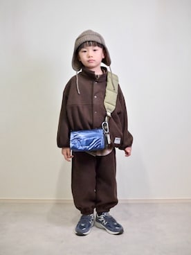 「アイテム（シューズ）」を使った、tanshio.さん（キッズ・110cm）の冬コーディネート