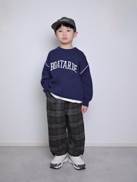 「ASICS（アシックス）のアイテム」を使った、tanshio.さん（キッズ・110cm）の冬コーディネート