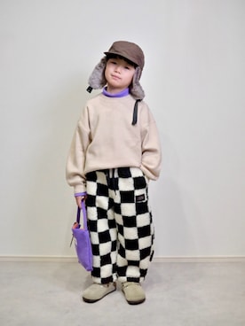 「アイテム（パンツ）」を使った、tanshio.さん（キッズ・110cm）の冬コーディネート