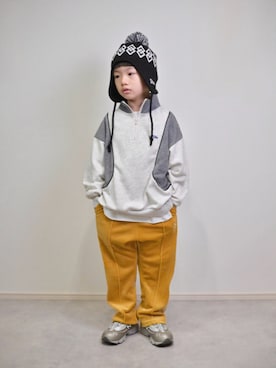 「アイテム（スウェットパンツ）」を使った、tanshio.さん（キッズ・110cm）の秋コーディネート