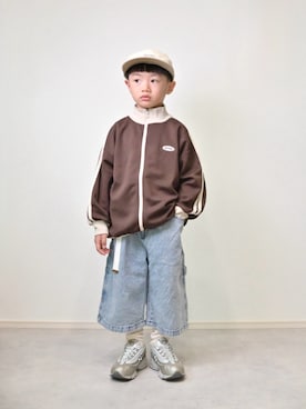 「アイテム（デニムパンツ）」を使った、tanshio.さん（キッズ・110cm）の夏コーディネート