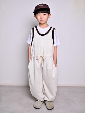 「BIRKENSTOCK（ビルケンシュトック）のアイテム」を使った、tanshio.さん（キッズ・110cm）の春コーディネート