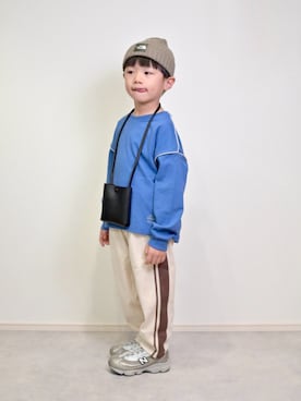 「アイテム（帽子）」を使った、tanshio.さん（キッズ・110cm）の秋コーディネート