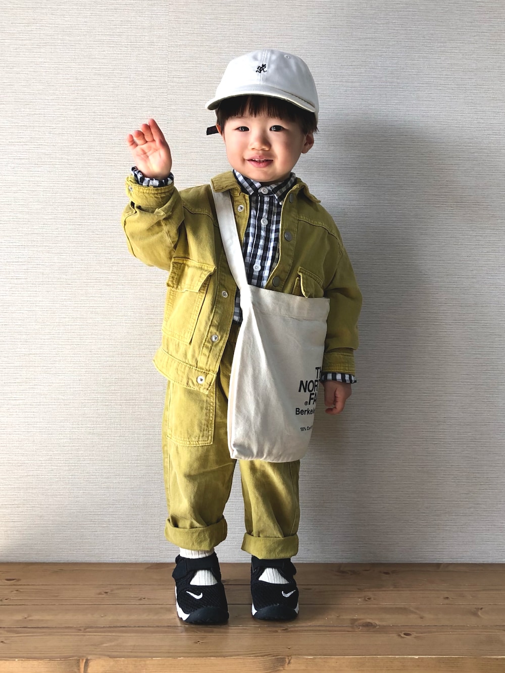 ゆきゆりTHE NORTH FACE メンズＭサイズ・キッズ　親子コーデ MAOKICHI｜THE NORTH FACEのハットを使ったコーディネート - WEAR