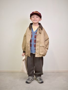 「green label relaxing（グリーンレーベルリラクシング）のアイテム」を使った、tanshio.さん（キッズ・110cm）の秋コーディネート