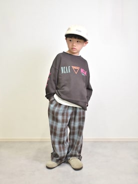 「アイテム（スウェット）」を使った、tanshio.さん（キッズ・110cm）の秋コーディネート