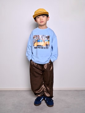 「BAYFLOW（ベイフロー）のアイテム」を使った、tanshio.さん（キッズ・110cm）の夏コーディネート