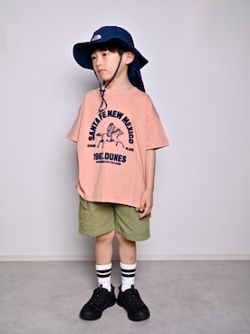 「THE NORTH FACE（ザノースフェイス）のアイテム」を使った、tanshio.さん（キッズ・110cm）の春コーディネート