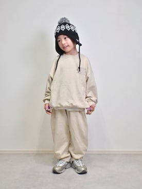「アイテム（帽子）」を使った、tanshio.さん（キッズ・110cm）の秋コーディネート