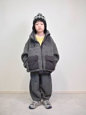 「アイテム（スウェット）」を使った、tanshio.さん（キッズ・110cm）の秋コーディネート