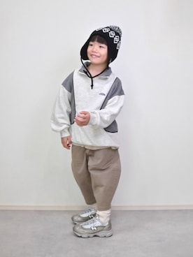 「アイテム（チノパンツ）」を使った、tanshio.さん（キッズ・110cm）の秋コーディネート