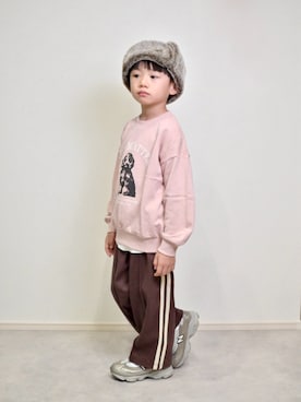 「アイテム（スウェット）」を使った、tanshio.さん（キッズ・110cm）の秋コーディネート