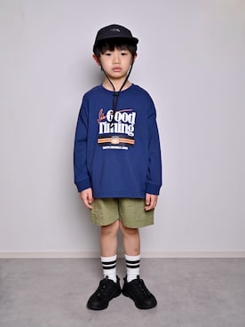 「THE NORTH FACE（ザノースフェイス）のアイテム」を使った、tanshio.さん（キッズ・110cm）の春コーディネート