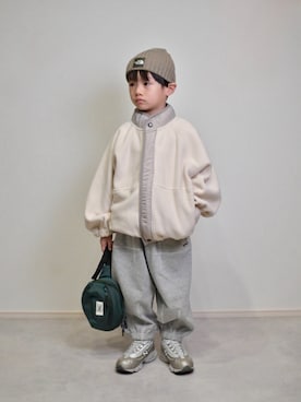 「アイテム（ブルゾン）」を使った、tanshio.さん（キッズ・110cm）の秋コーディネート