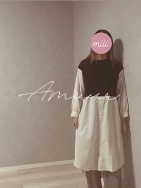 「rectangle（レクタングル）のアイテム（ワンピース/ドレス）」を使った、miiiさん（レディース・162cm）の秋コーディネート
