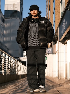 「THE NORTH FACE（ザノースフェイス）のザ・ノース・フェイス メンズダウンジャケット / ヌプシジャケット（ダウンジャケット/コート）」を使った、すけさん（メンズ・171cm）の冬コーディネート