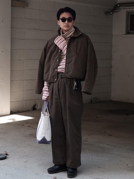 「春服デビュー宣言」｜「アイテム（モカシン/デッキシューズ）」を使った、すけさん（メンズ・171cm）の春コーディネート