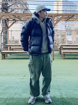「THE NORTH FACE（ザノースフェイス）のザ・ノース・フェイス メンズダウンジャケット / ヌプシジャケット（ダウンジャケット/コート）」を使った、すけさん（メンズ・171cm）の冬コーディネート