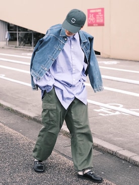 「アイテム（サンダル）」を使った、すけさん（メンズ・171cm）の春コーディネート
