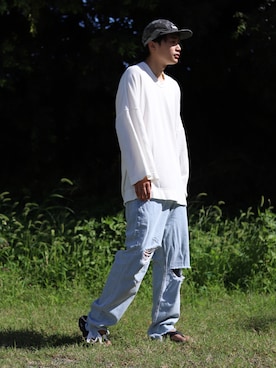 「FIRMUM（フィルマム）のアイテム」を使った、すけさん（メンズ・171cm）の夏コーディネート