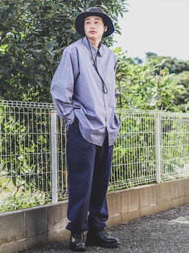 「EMMA  CLOTHES」｜「アイテム（帽子）」を使った、すけさん（メンズ・171cm）の夏コーディネート