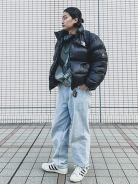 「THE NORTH FACE（ザノースフェイス）のザ・ノース・フェイス メンズダウンジャケット / ヌプシジャケット（ダウンジャケット/コート）」を使った、すけさん（メンズ・171cm）の冬コーディネート