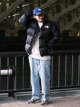 「THE NORTH FACE（ザノースフェイス）のザ・ノース・フェイス メンズダウンジャケット / ヌプシジャケット（ダウンジャケット/コート）」を使った、すけさん（メンズ・171cm）の冬コーディネート