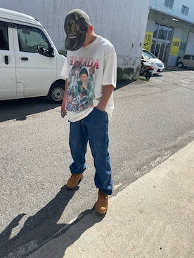「アイテム（Tシャツ/カットソー）」を使った、Ｒさん（メンズ・163cm・10代）の夏コーディネート